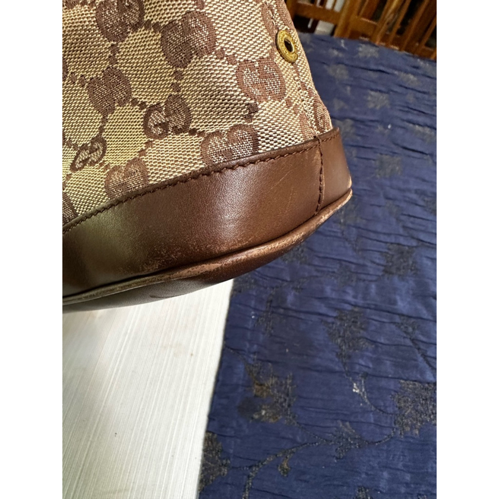 Gucci Beige Brown Canvas & Leather Small Tote Bag - Picture 10 of 15